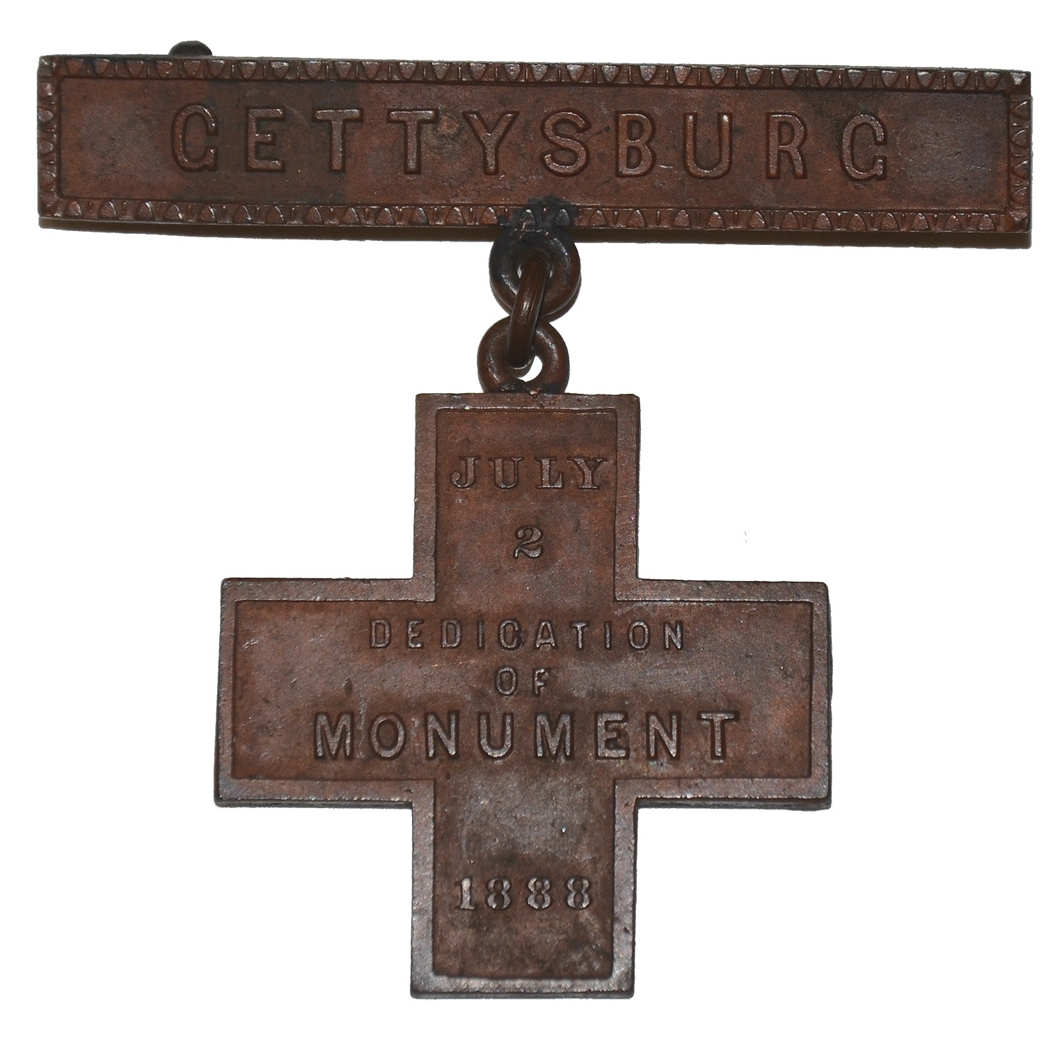 GETTYSBURG MONUMENT DEDICATION BADGE