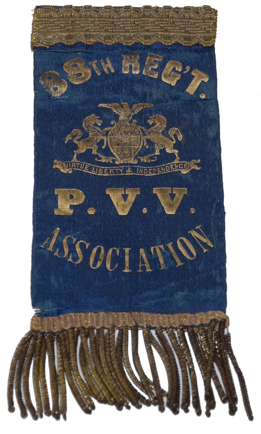 REUNION RIBBON FOR THE 88TH PENNSYLVANIA INFANTRY