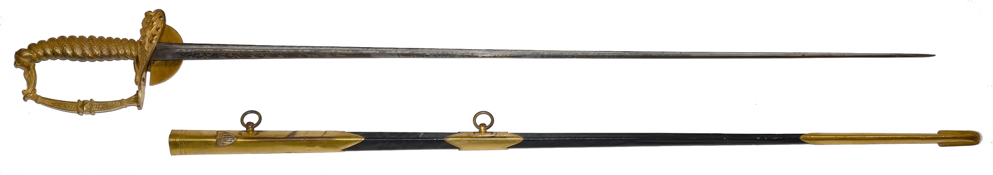 REMARKABLY RARE 1840 PATTERN US ENGINEER OFFICER’S SWORD BY N.P. AMES, CUTLER, SPRINGFIELD, MASS.
