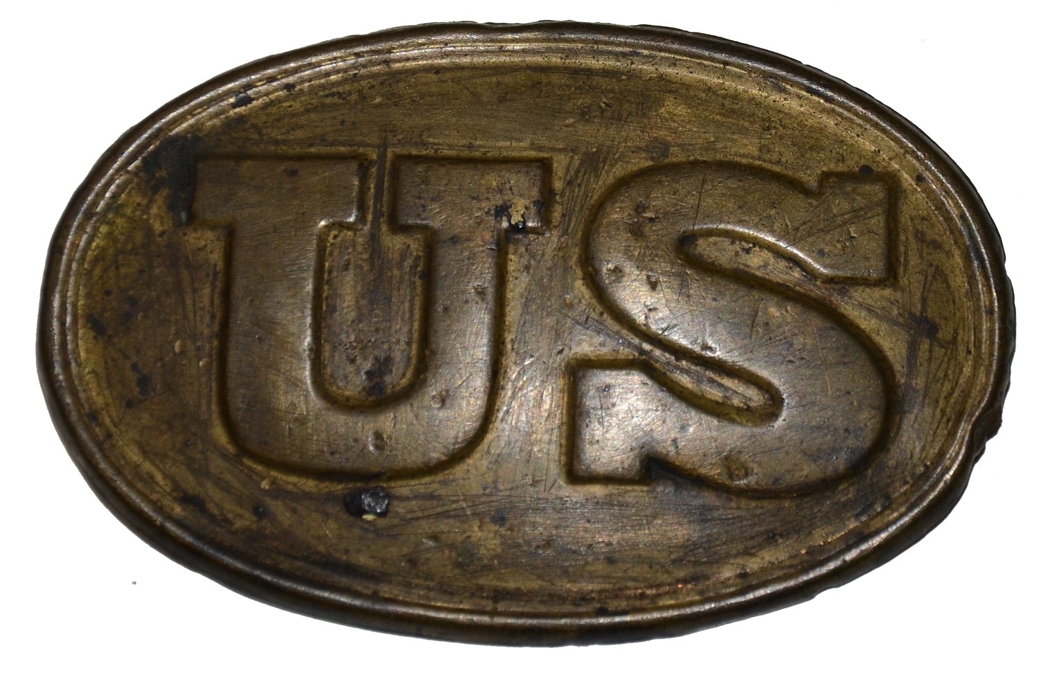 IDENTIFIED CARTRIDGE BOX PLATE OF GEORGE W. MOWERS,  Co. K, 87th PENNSYLVANIA INFANTRY