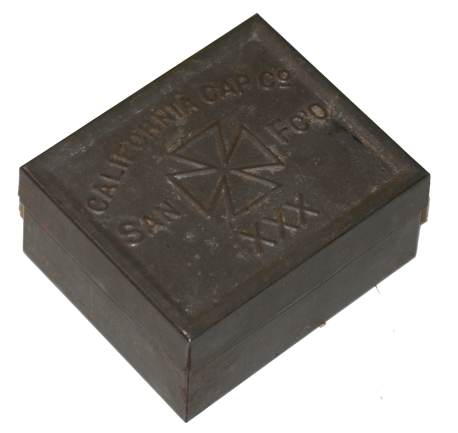 EMPTY BLASTING CAP TIN - “CALIFORNIA CAP CO”