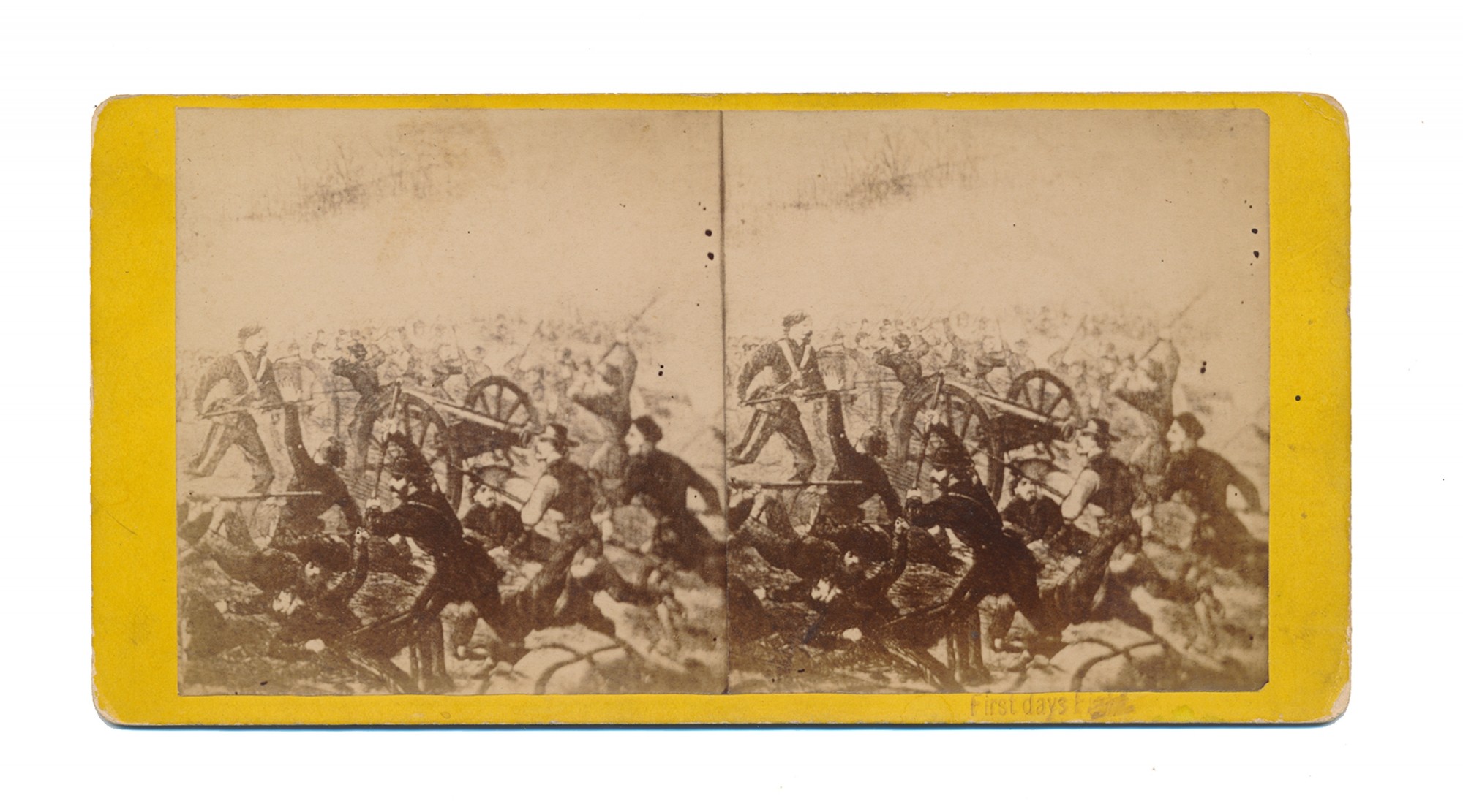 MUMPER STEREO VIEW OF GETTYSBURG PAINTING