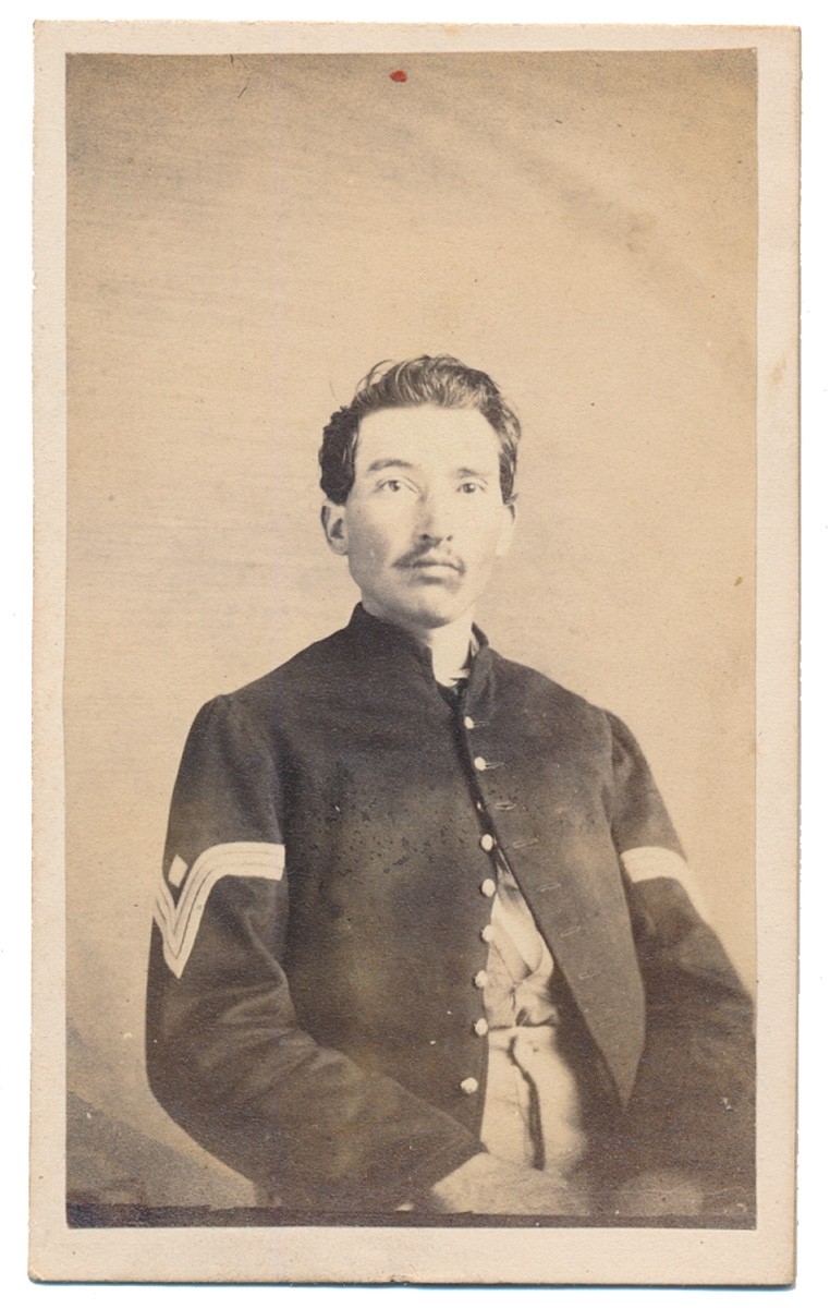 CDV OF SERGEANT PIERSON S. HUBBARD. CO. “E”, 81ST OHIO INFANTRY
