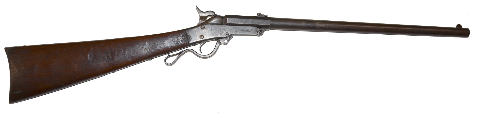 NICE CONDITIONED CIVIL WAR 2ND MODEL MAYNARD CARBINE IDENTIFIED TO STEVEN V. BREWER, 11TH INDIANA CAVALRY SOLDIER