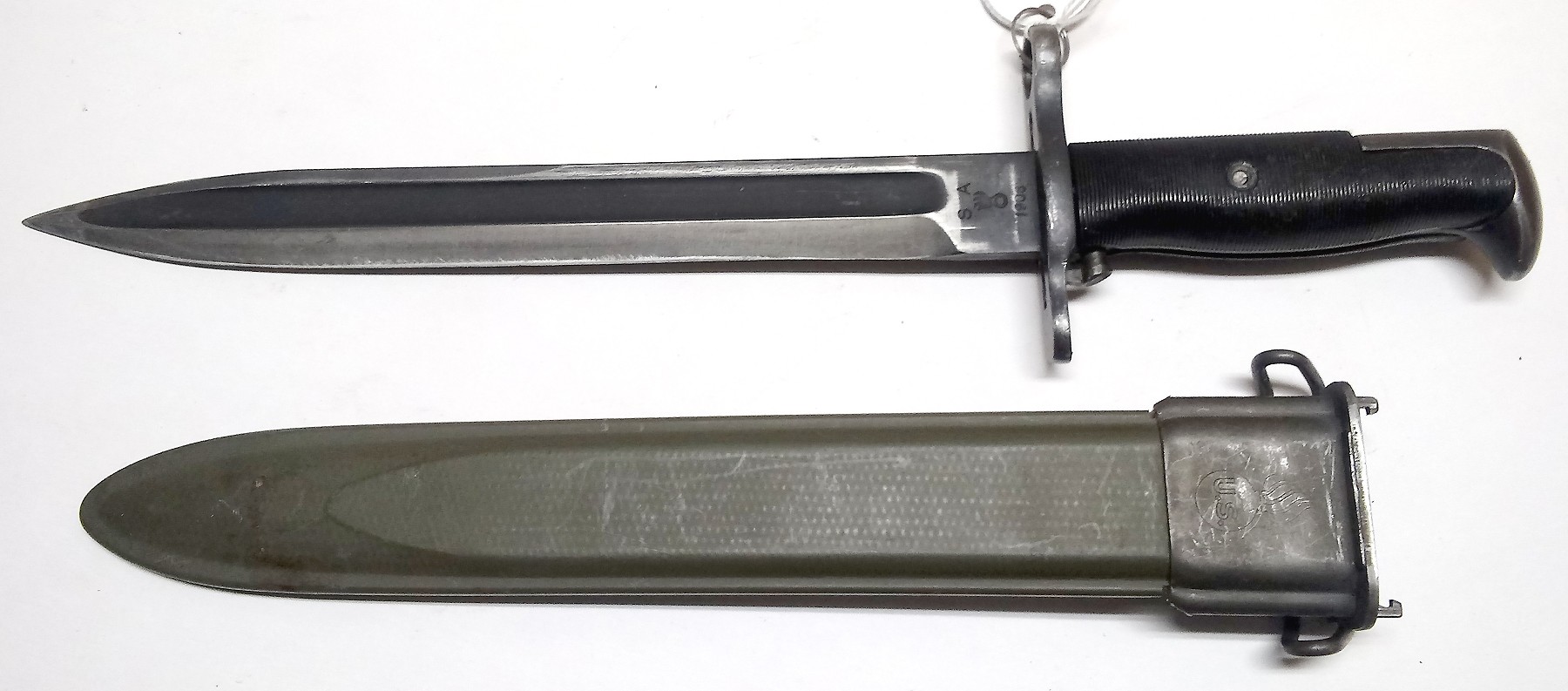 US M1905E1 BAYONET & SCABBARD FOR THE M1 GARAND WITH SPEAR POINT