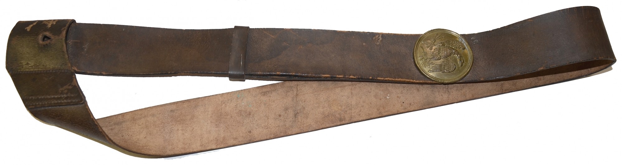 MINTY LEATHER SHOULDER SLING WITH NCO “EAGLE” PLATE