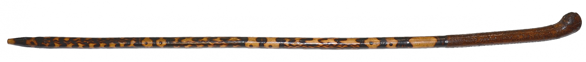 EARLY GETTYSBURG SOUVENIR WOOD CANE FROM ROUNDTOP