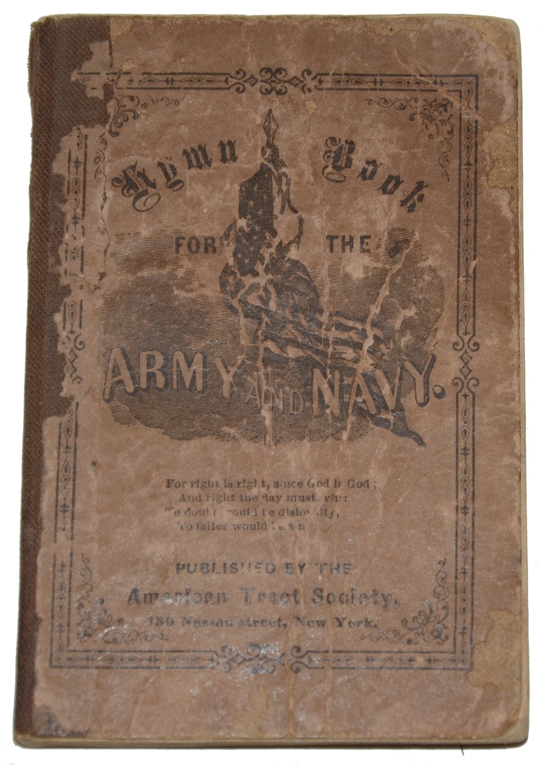 U.S. CHRISTIAN COMMISSION “ARMY AND NAVY HYMN BOOK” OF GEORGE W. MOWERS, 21st PA CAVALRY AND 87th PA INFANTRY
