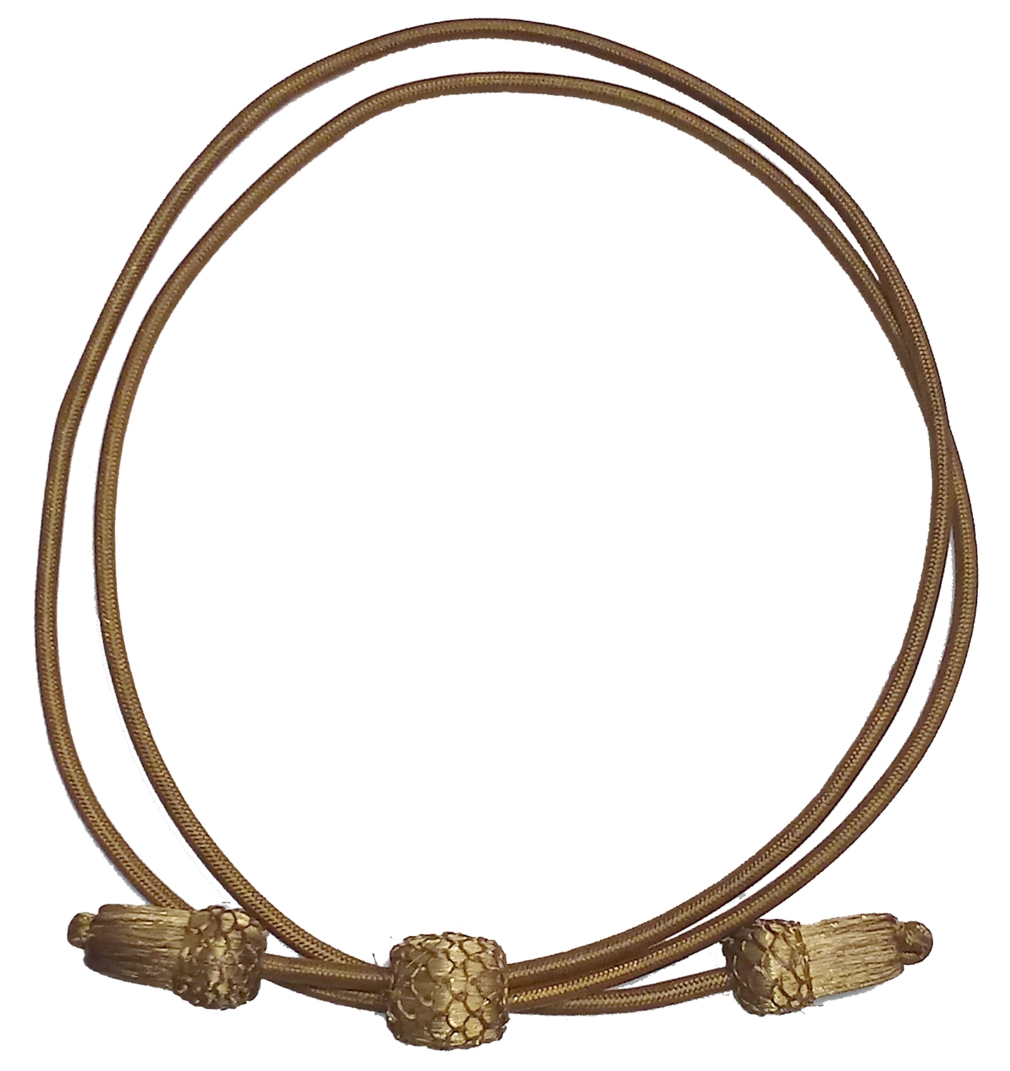 GOLD HAT CORD FROM THE ESTATE OF CHARLES E. DEARING, 16th MAINE