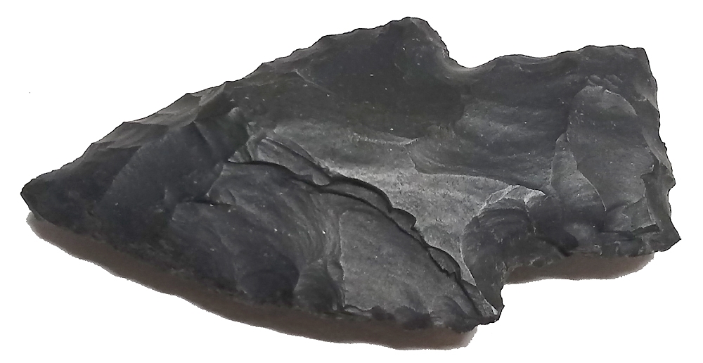 STONE ARROWHEAD FROM MAINE, C.E. DEARING 16th MAINE COLLECTION