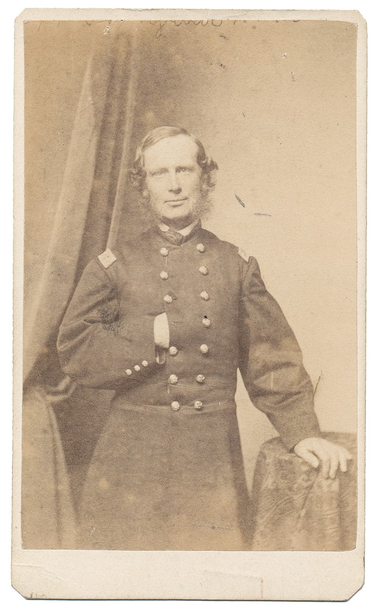 CDV OF 4TH NEW HAMPSHIRE MAJOR WHO DIED OF WOUNDS