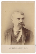 POST-WAR CABINET CARD PHOTO OF 2ND NEW HAMPSHIRE PRIVATE – LATER SERVED AS A HOSPITAL STEWARD
