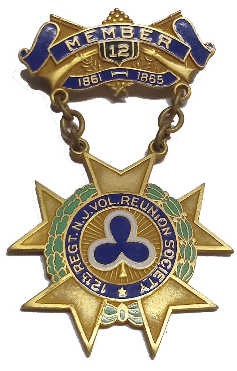 12TH NEW JERSEY REUNION SOCIETY MEMBERSHIP BADGE