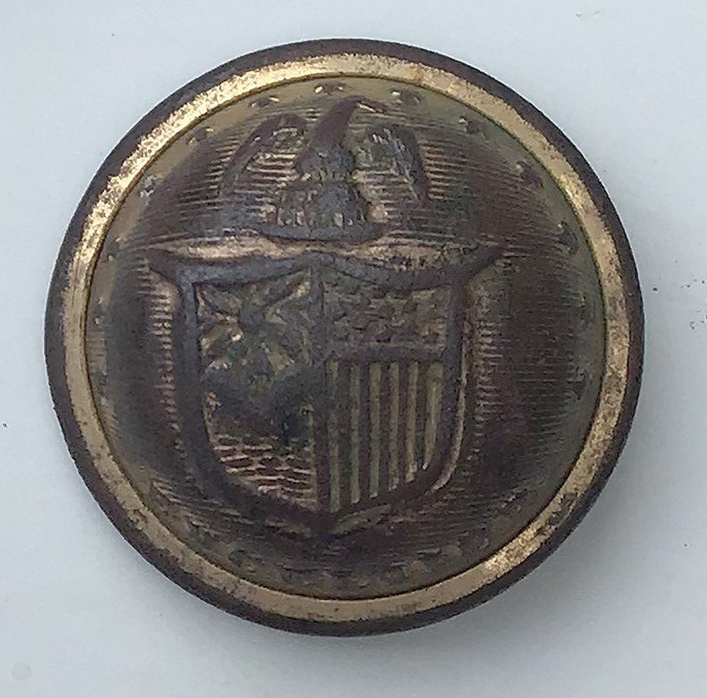 NEW YORK STATE EXCELSIOR JACKET BUTTON RECOVERED AT GETTYSBURG — Horse