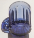 COBALT BLUE SHOT GLASS, WITH HANDLE, CIRCA 1850's