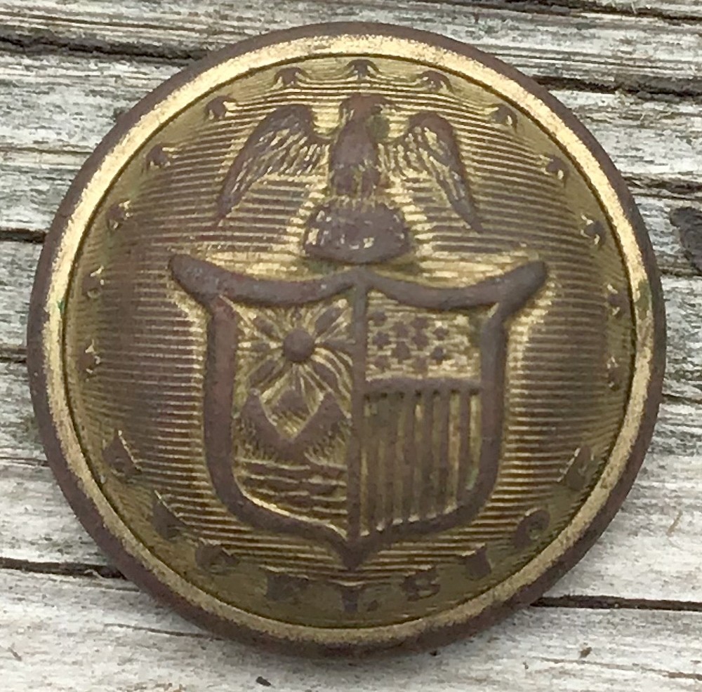 NEW YORK STATE EXCELSIOR JACKET BUTTON RECOVERED AT GETTYSBURG