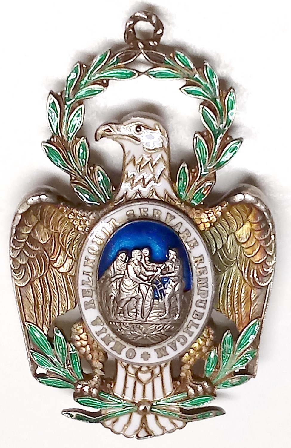 SOCIETY OF THE CINCINNATI BADGE: THE DELAWARE EAGLE