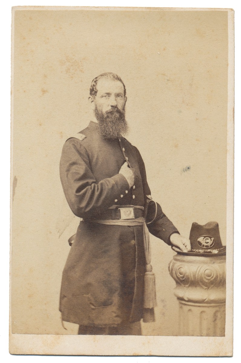 THREE-QUARTER STANDING VIEW OF 138TH PENNSYLVANIA OFFICER