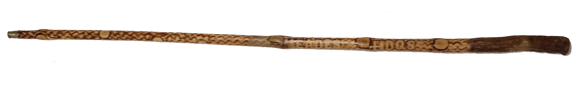 EARLY GETTYSBURG SOUVENIR CANE - MEADE'S HEADQUARTERS 