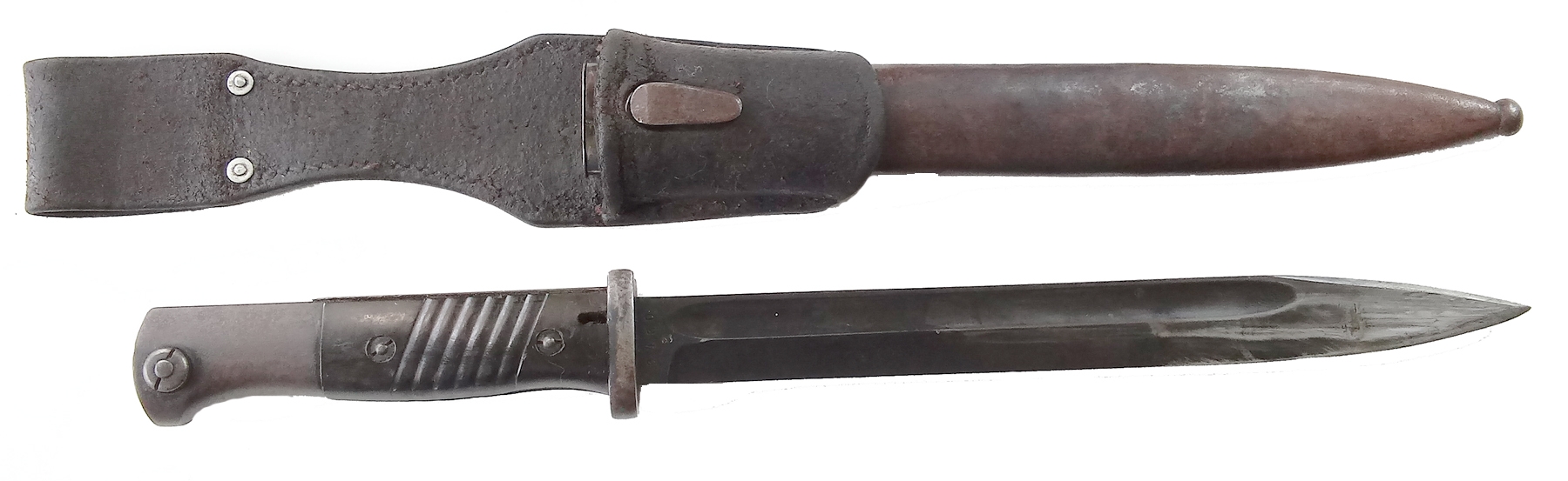 WW2 GERMAN K-98 BAYONET WITH SCABBARD AND FROG