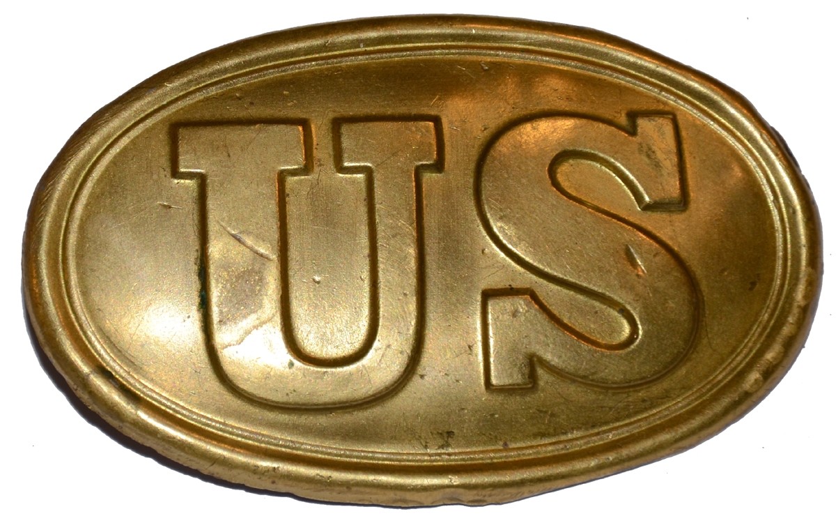 UNISSUED PATTERN 1839 OVAL BELT PLATE
