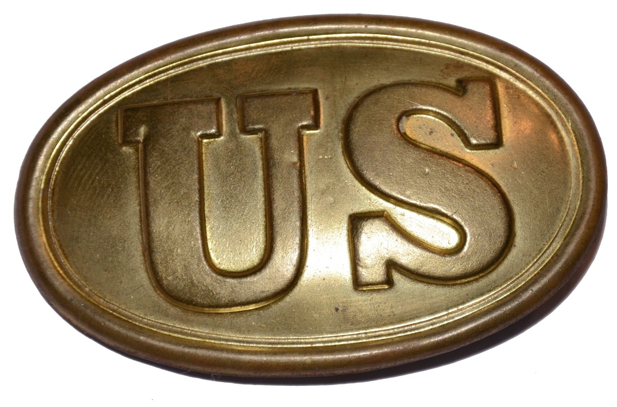UNTOUCHED UNISSUED PATTERN 1839 OVAL BELT PLATE