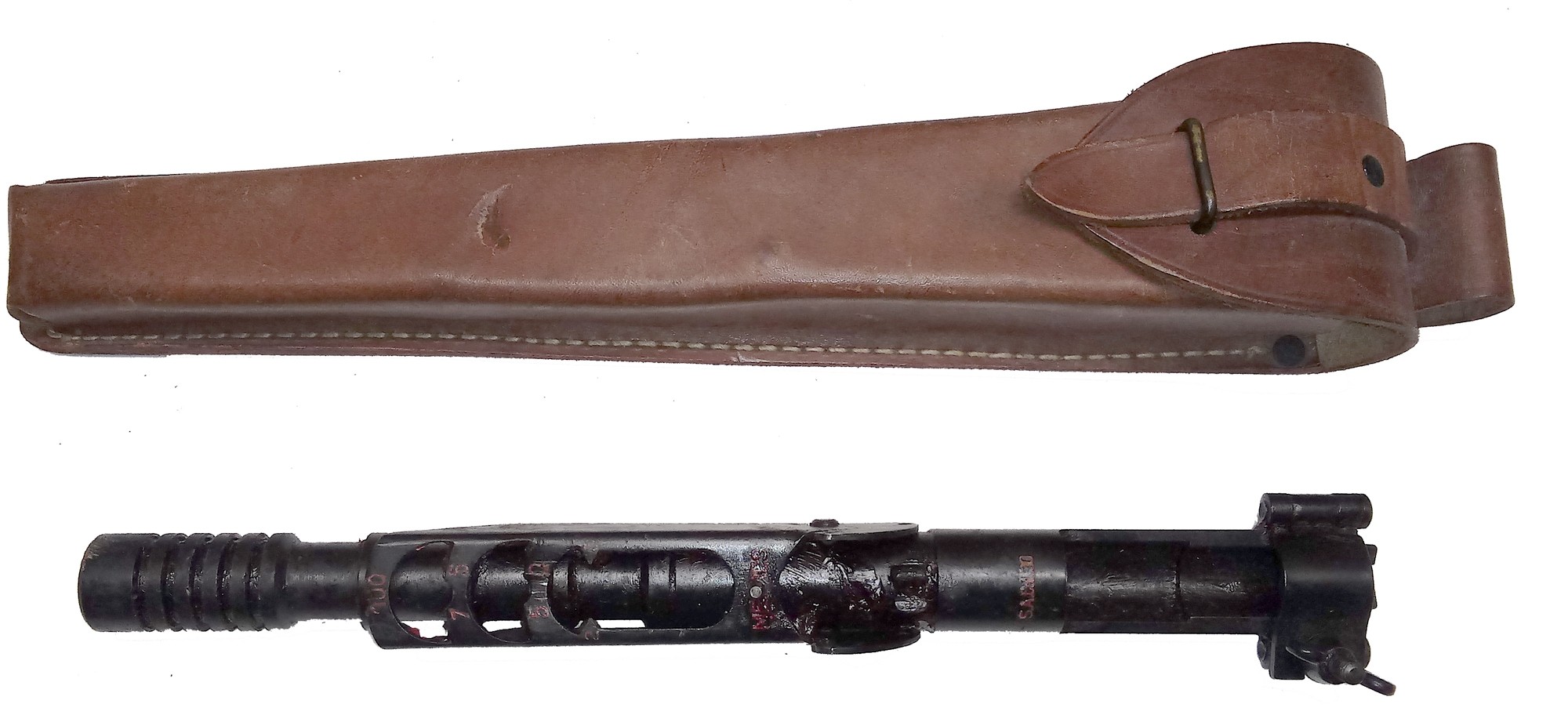 FN-49 GRENADE LAUNCHER WITH CASE