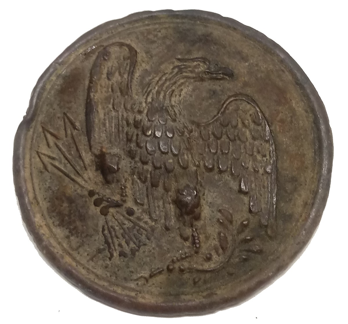 US PATTERN 1826 EAGLE BREAST PLATE RECOVERED IN VA