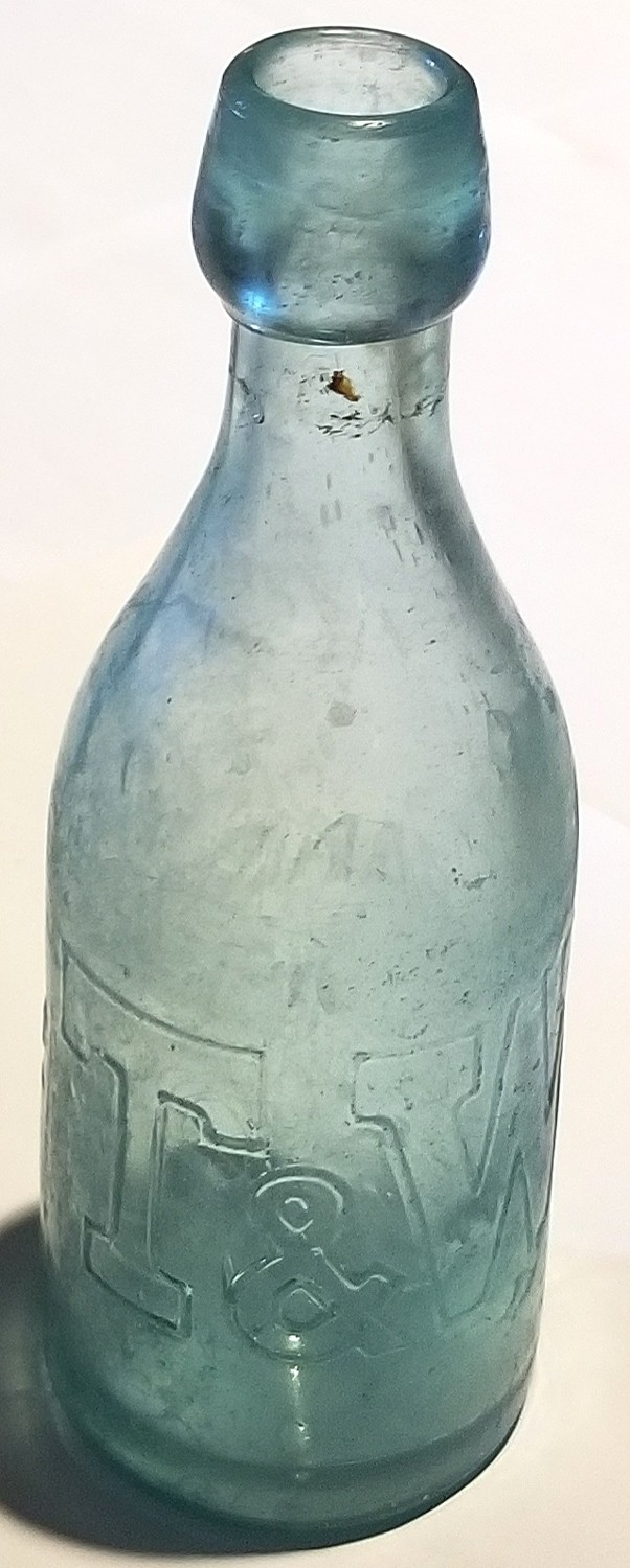 T & W SODA WATER BOTTLE 