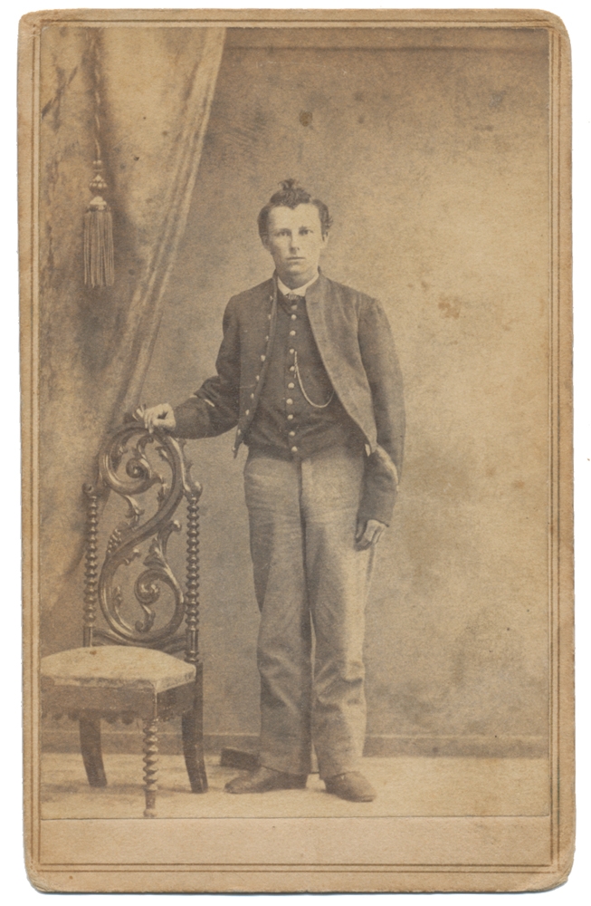 FULL STANDING CDV OF NORRISTOWN, PENNSYLVANIA VETERAN