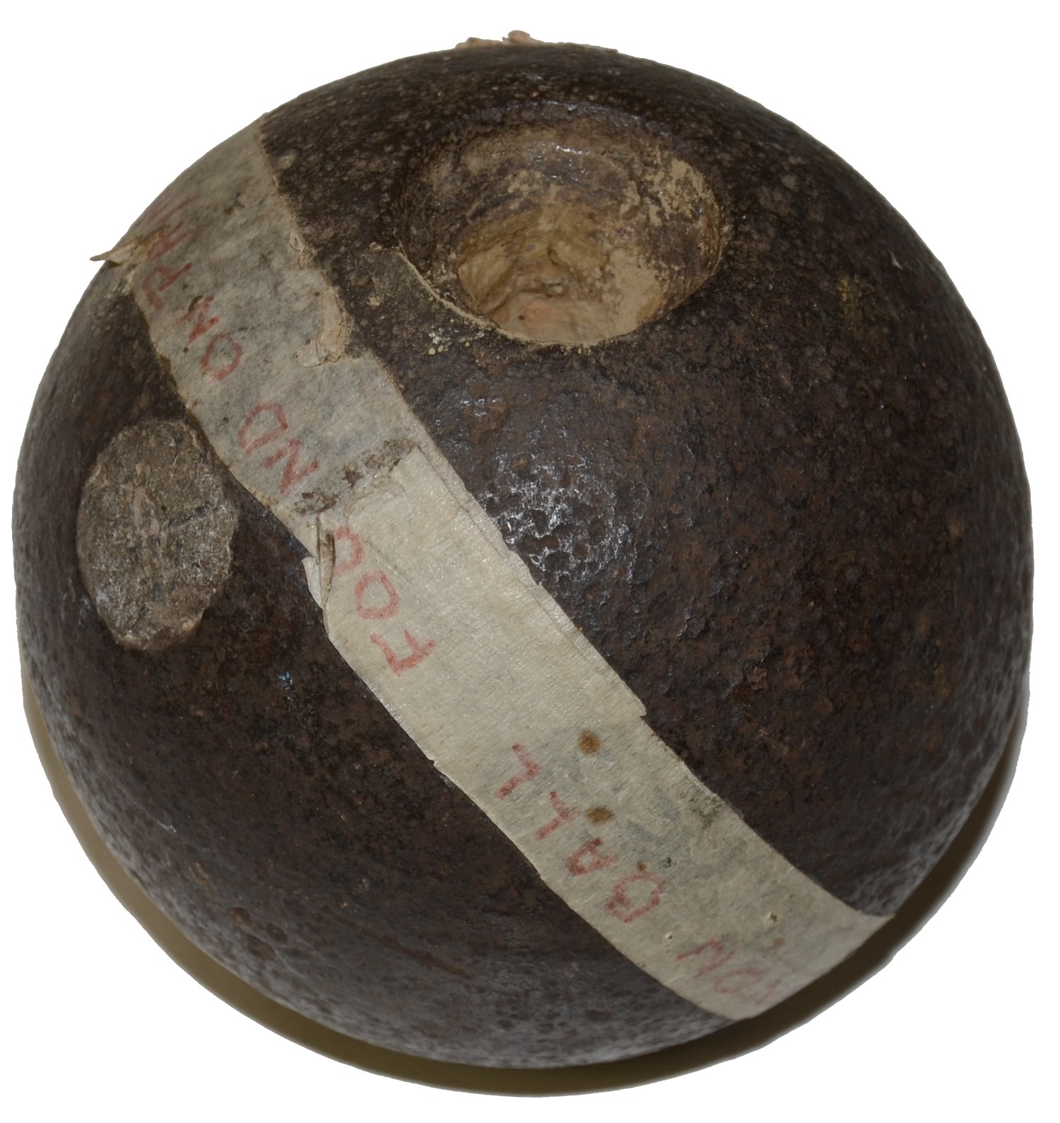 CONFEDERATE 4.52” 12-POUNDER, SPHERICAL CASE SHOT, SIDE LOADER