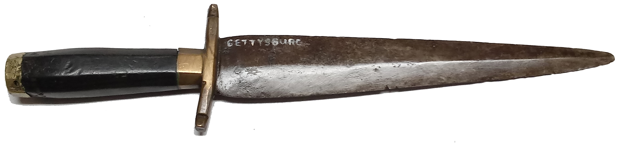 CS SPEAR POINT SIDE KNIFE MARKED “GETTYSBURG”