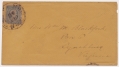 USED CONFEDERATE COVER WITH STAMP AND POSTMARK