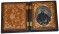 NINTH-PLATE AMBROTYPE OF SOLDIER