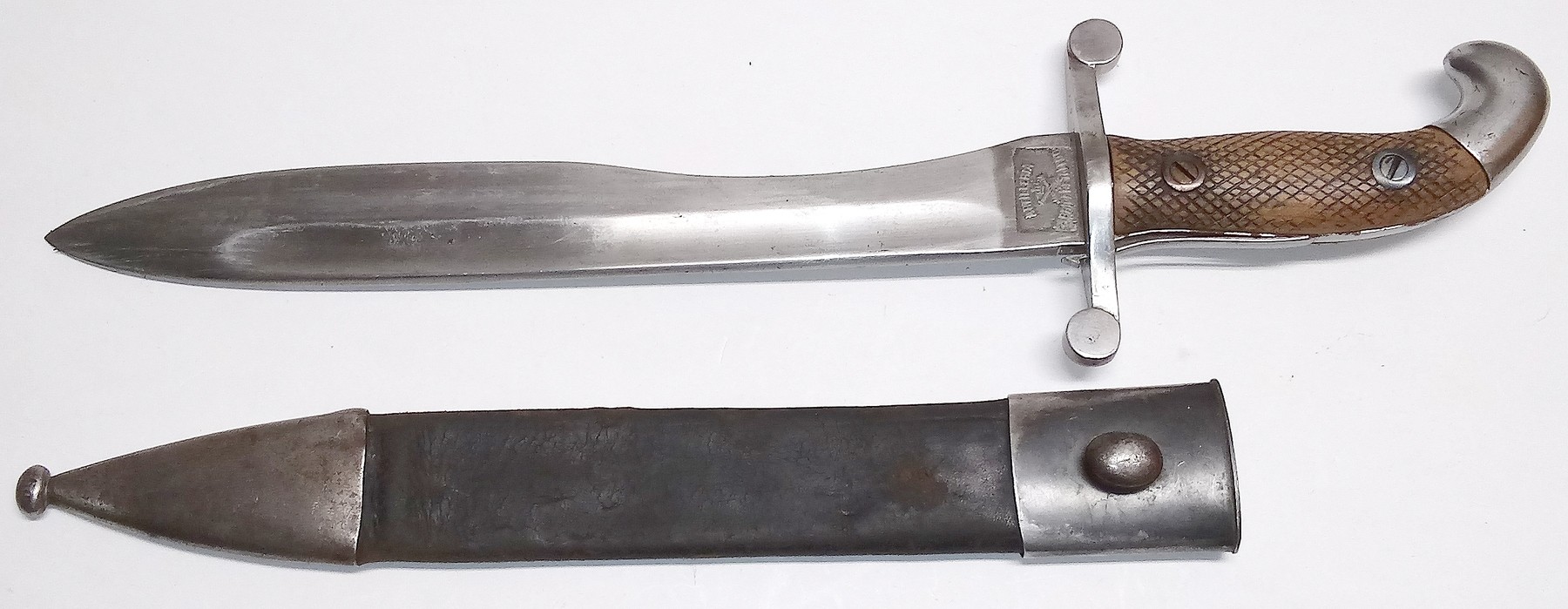 SPANISH ARMY M1907 BOLO KNIFE WITH ORIGINAL SCABBARD