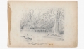 1863 DATED FULL PAGE SKETCH OF A SCENE ALONG THE LOUDON & ALEXANDRIA RAILROAD BY 9TH MASSACHUSETTS BATTERY ARTIST RICHARD HOLLAND