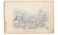 SKETCHES IN VIRGINIA BY RICHARD HOLLAND, 9TH MASSACHUSETTS LIGHT ARTILLERY – “ON THE LOUDON & ALEXANDRIA R.R.”, FEBRUARY, 1863