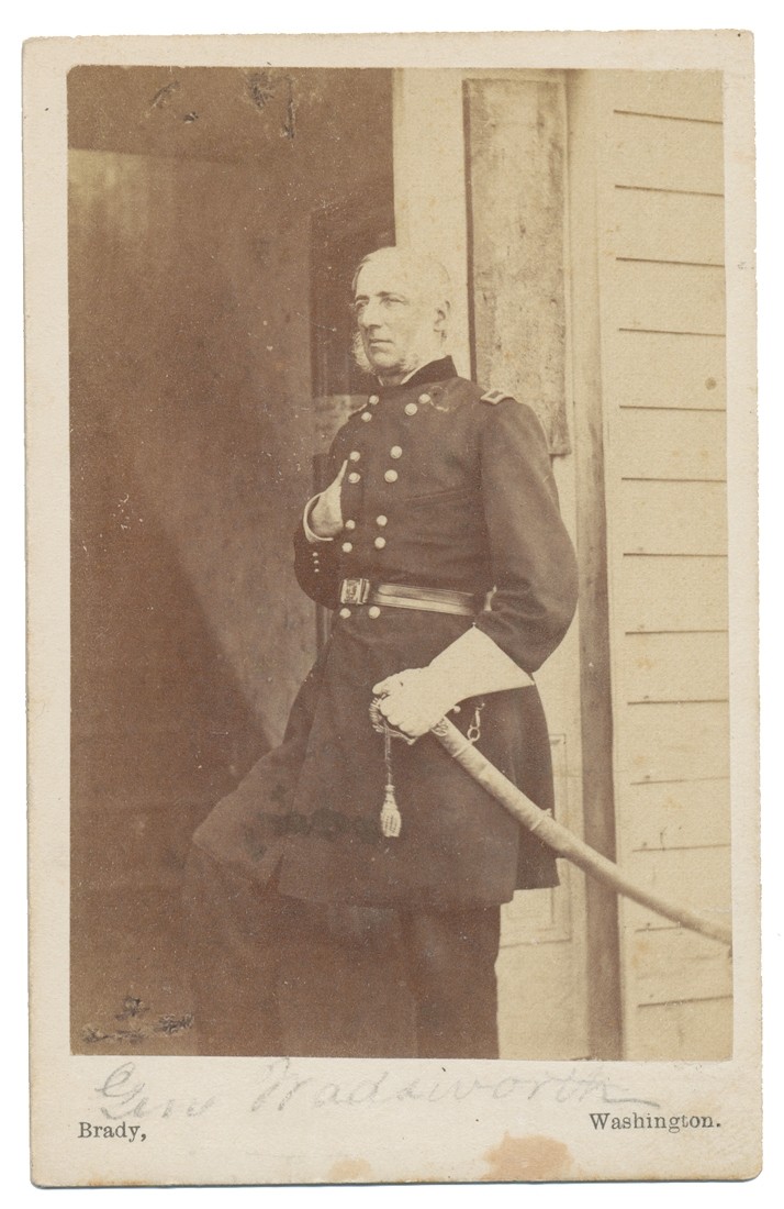 STANDING VIEW OF GENERAL JAMES WADSWORTH BY BRADY