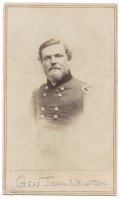 CHEST-UP VIEW OF GENERAL JOHN NEWTON-COMMANDED UNION 1ST CORPS AT GETTYSBURG AFTER GEN REYNOLDS WAS KILLED