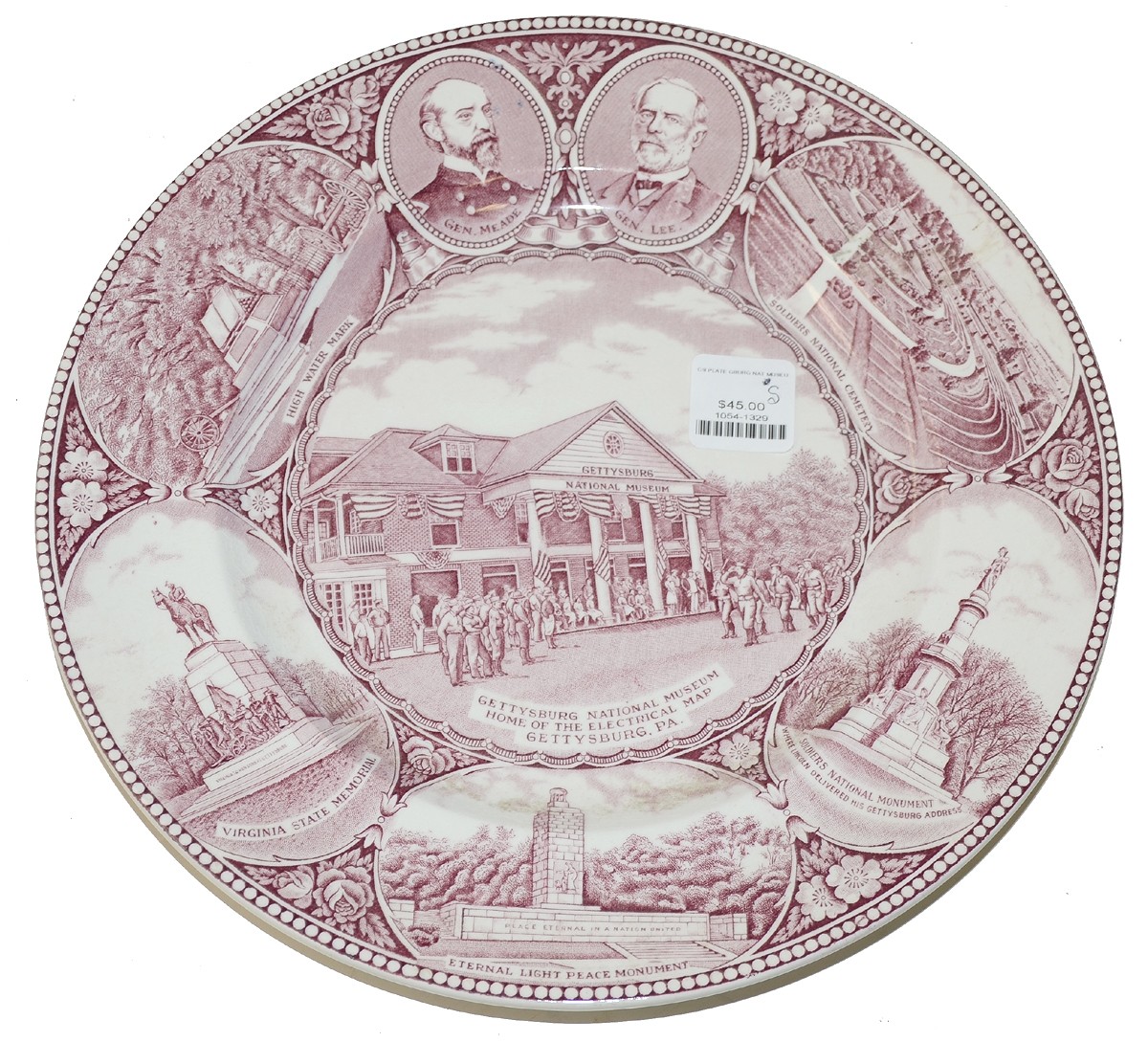 GETTYSBURG NATIONAL MUSEUM SOUVENIR PLATE 