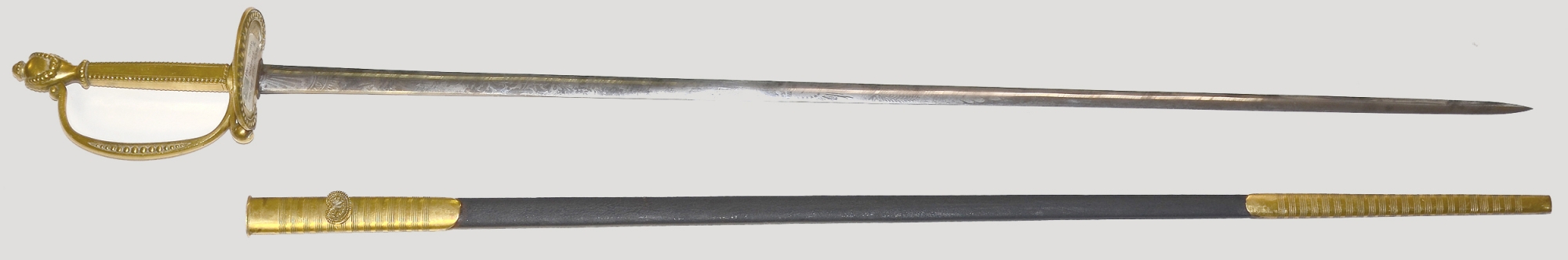 VERY RARE 1834 ENGINEER AND MEDICAL STAFF SWORD BY HENRY BOKER, BELONGING TO BREVET BRIGADIER GENERAL JOHN HENDRICKSON, WHO LOST A LEG AT FREDERICKSBURG, 83rd NEW YORK VOLS (9th NYSM) AND 13th V.R.C.