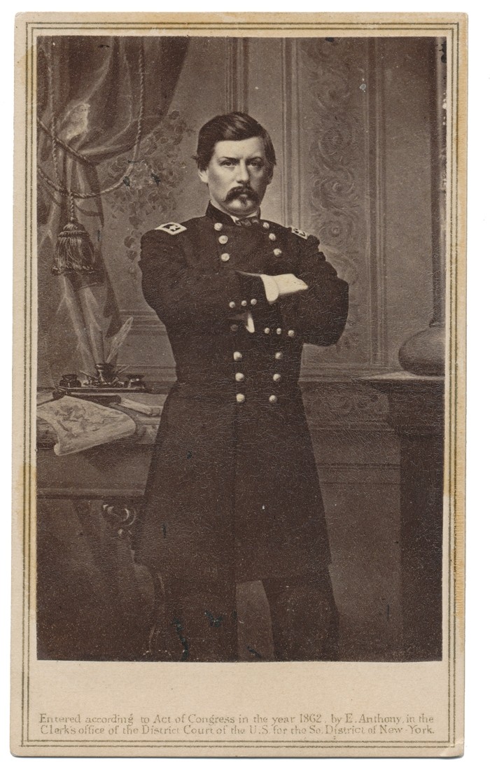 PERIOD IMAGE OF MAJOR GENERAL GEORGE B. MCCLELLAN 