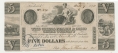 CHESAPEAKE & OHIO CANAL COMPANY OF FREDERICK, MD. $5 NOTE DATED 1840