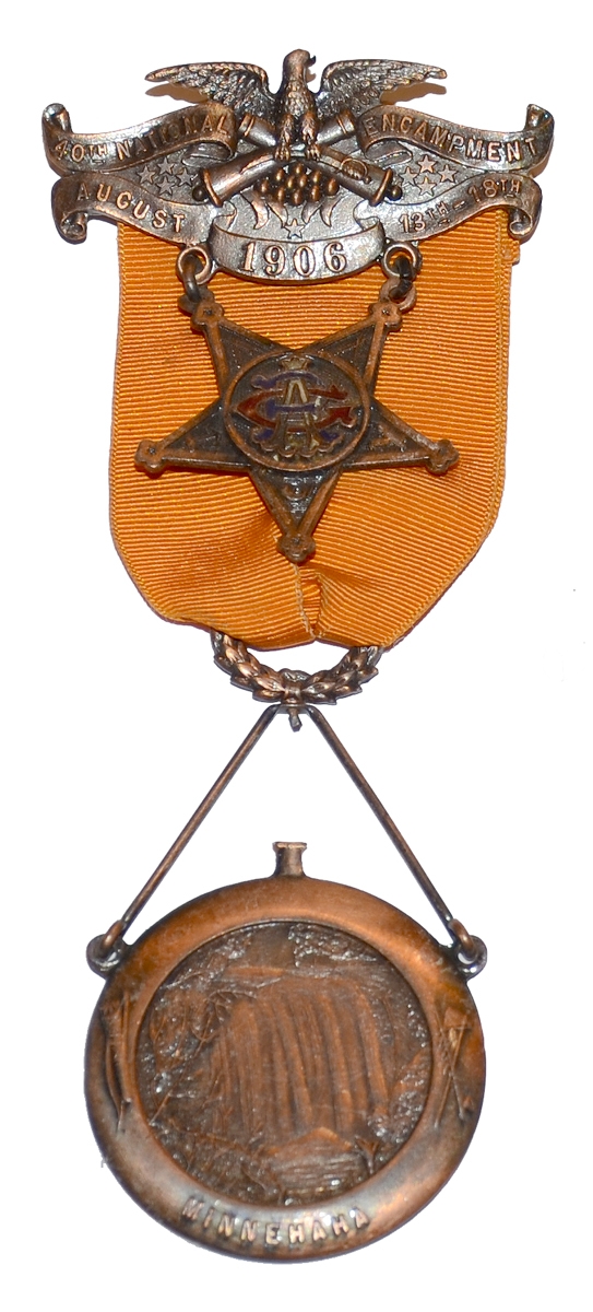 1906 MINNEAPOLIS G A R NATIONAL ENCAMPMENT MEDAL Horse Soldier