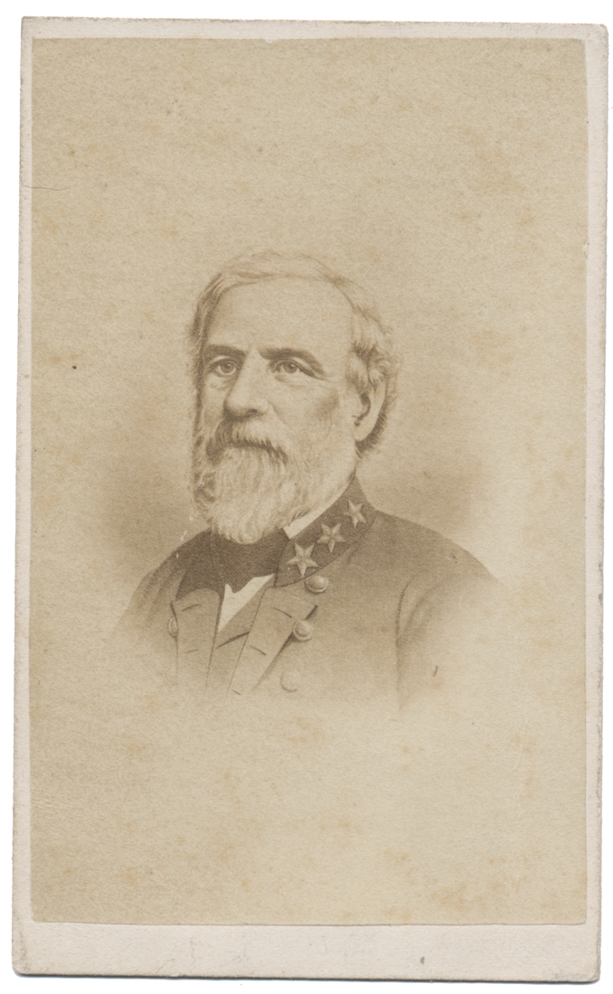 WARTIME LITHOGRAPH OF ROBERT E. LEE WITH PATRIOTIC INSCRIPTION