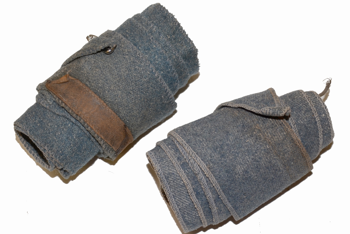 FRENCH WORLD WAR ONE HORIZON BLUE PUTTEES FROM THE RON TUNISON COLLECTION