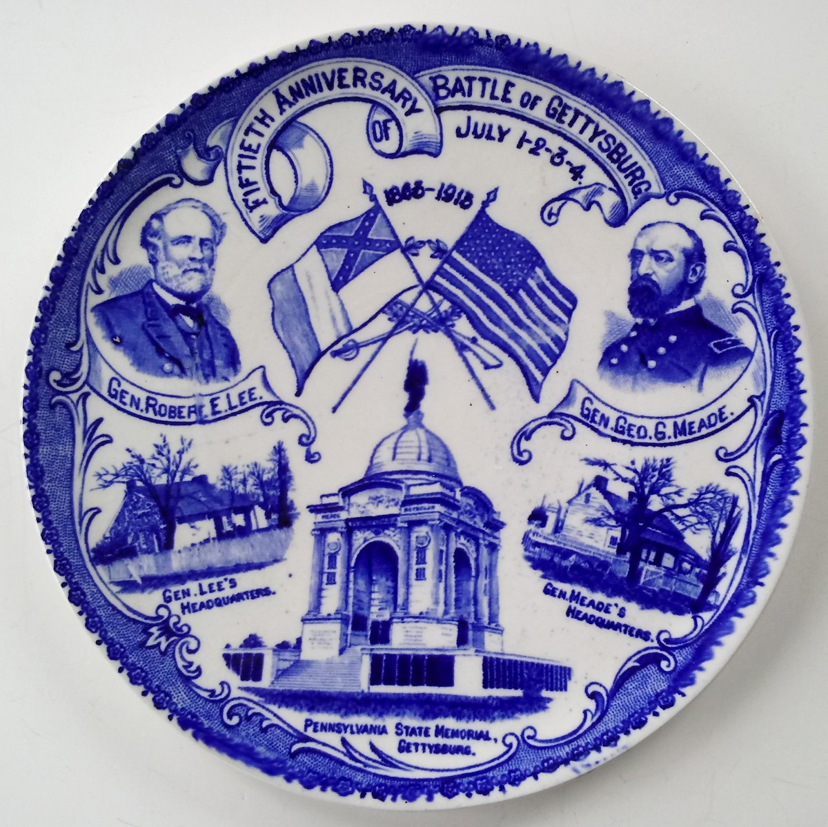 50TH ANNIVERSARY BATTLE OF GETTYSBURG SOUVENIR PLATE