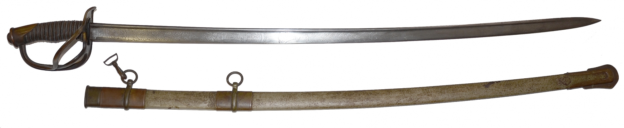 NICE HORSTMANN CAVALRY OFFICER’S SABER WITH QUILL-BACK BLADE