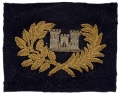 MINT EMBROIDERED ENGINEER OFFICER’S HAT INSIGNIA FROM THE COLLECTION OF DUNCAN CAMPBELL