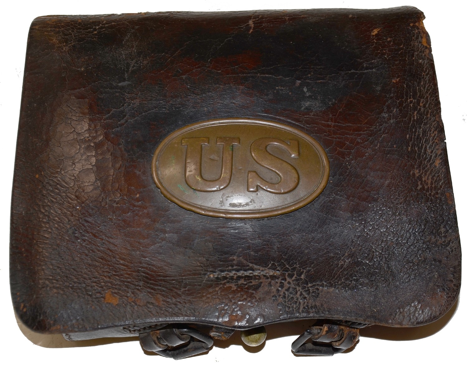 REGULATION 1861 CARTRIDGE BOX WITH PLATE AND TINS